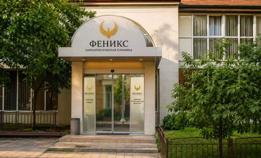 Вход в наркологическую клинику «Феникс» в Новоузенске